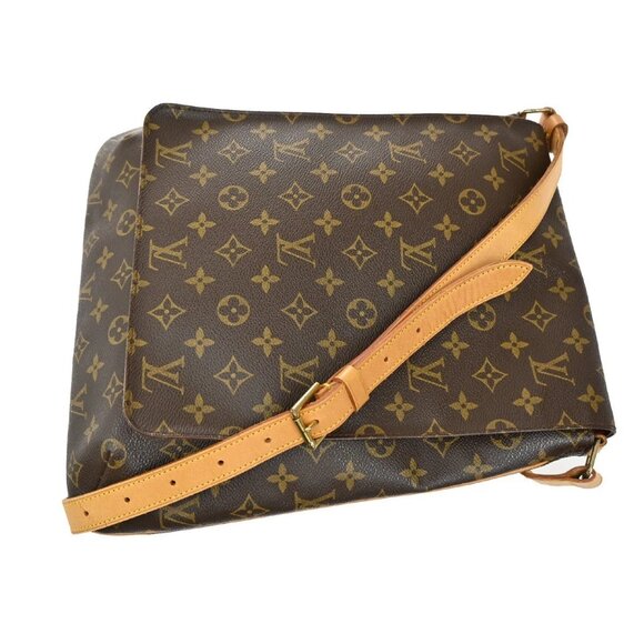 LOUIS VUITTON Musette Shoulder Bag Monogram Leather Brown France M51256 79EF803 - Picture 9 of 16